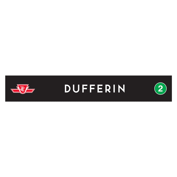 Dufferin Wooden Station Sign