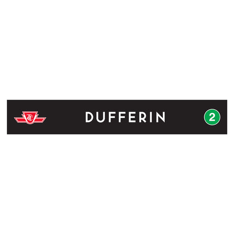 Dufferin Wooden Station Sign