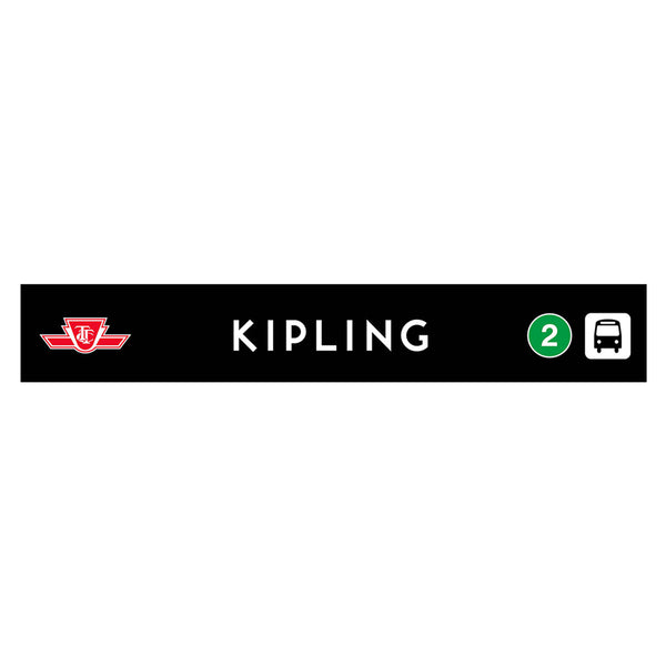Kipling Wooden Station Sign