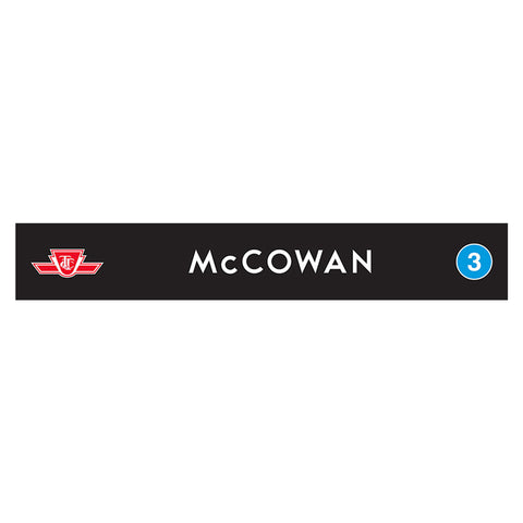 McCowan Wooden Station Sign
