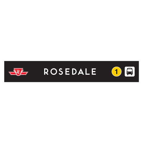 Rosedale Wooden Station Sign