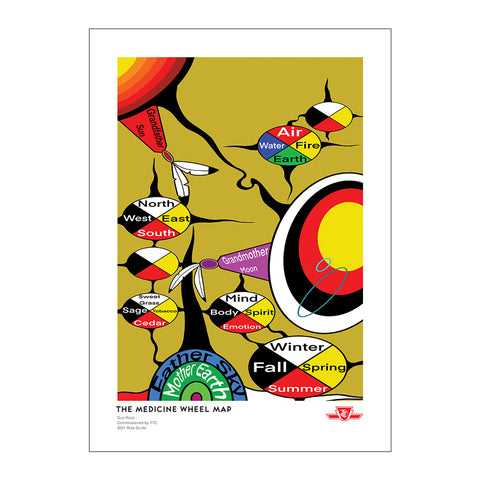 2021 Ride Guide Poster – The Medicine Wheel Map