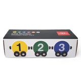 Line Number Wooden Train Cars