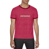 Retro Metropass T-Shirt, Men's-Heather Red