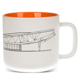 Pioneer Village Station Mug, Orange