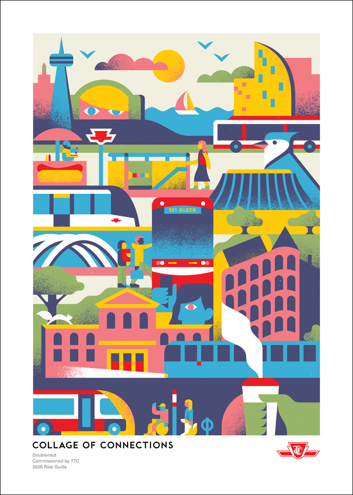 Affiche du guide de balade 2024 – Rouler à travers la ville
