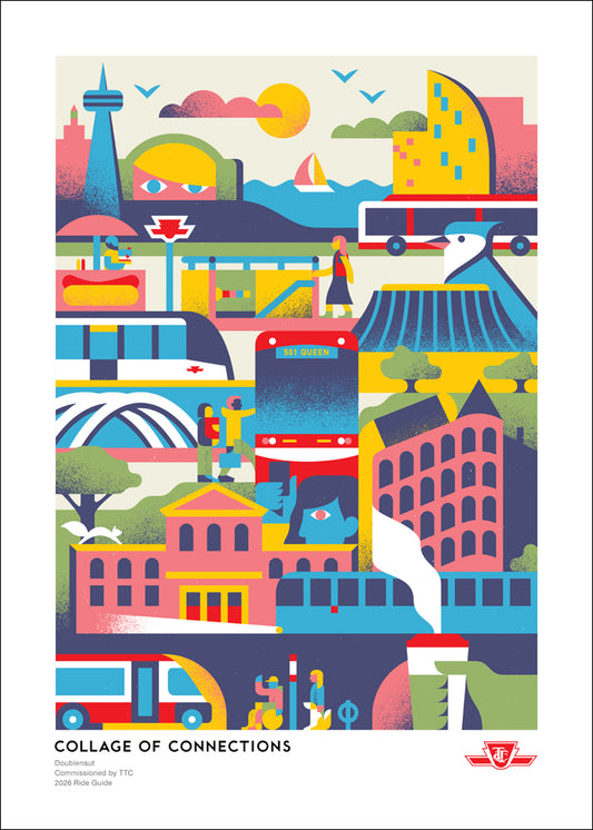 Affiche du guide de balade 2024 – Rouler à travers la ville