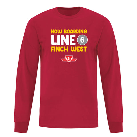 Line 6 "Now Boarding" Long Sleeve, Unisex