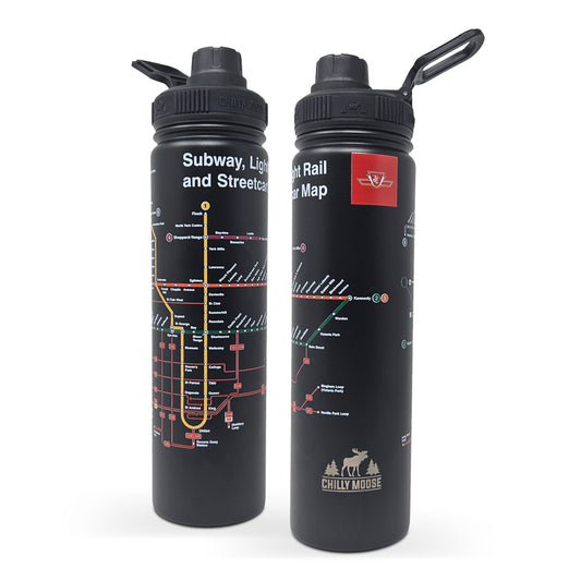 Subway, Light Rail and Streetcar Map Bottle