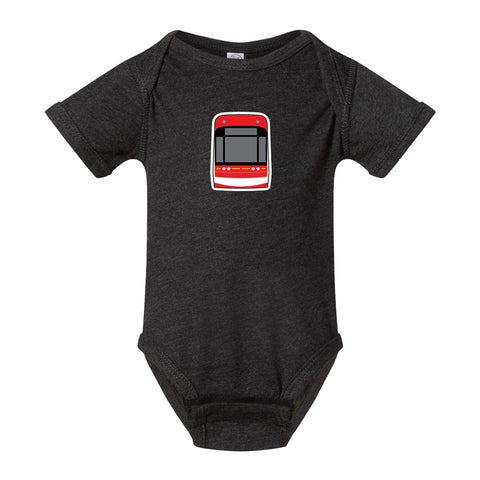 Streetcar Icon Onesie, Smoke Gray