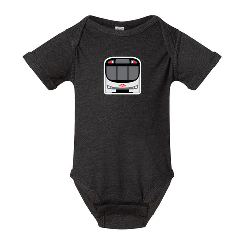 Subway Icon Onesie, Smoke Gray