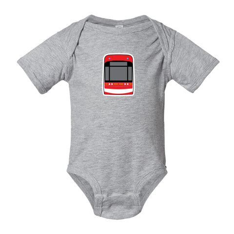 Streetcar Icon Onesie, Heather Gray