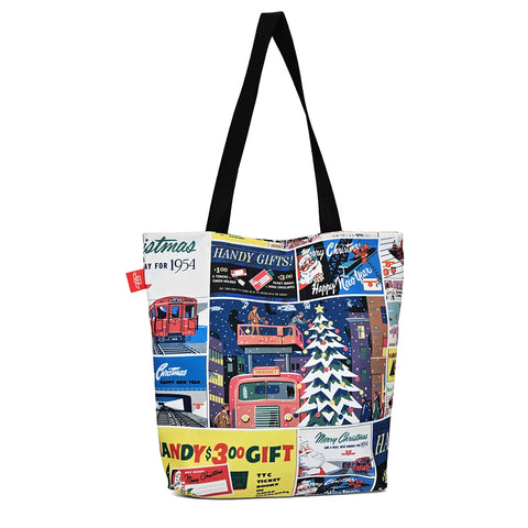 Retro Holiday Ads Tote