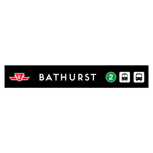 Panneau en bois de la gare de Bathurst