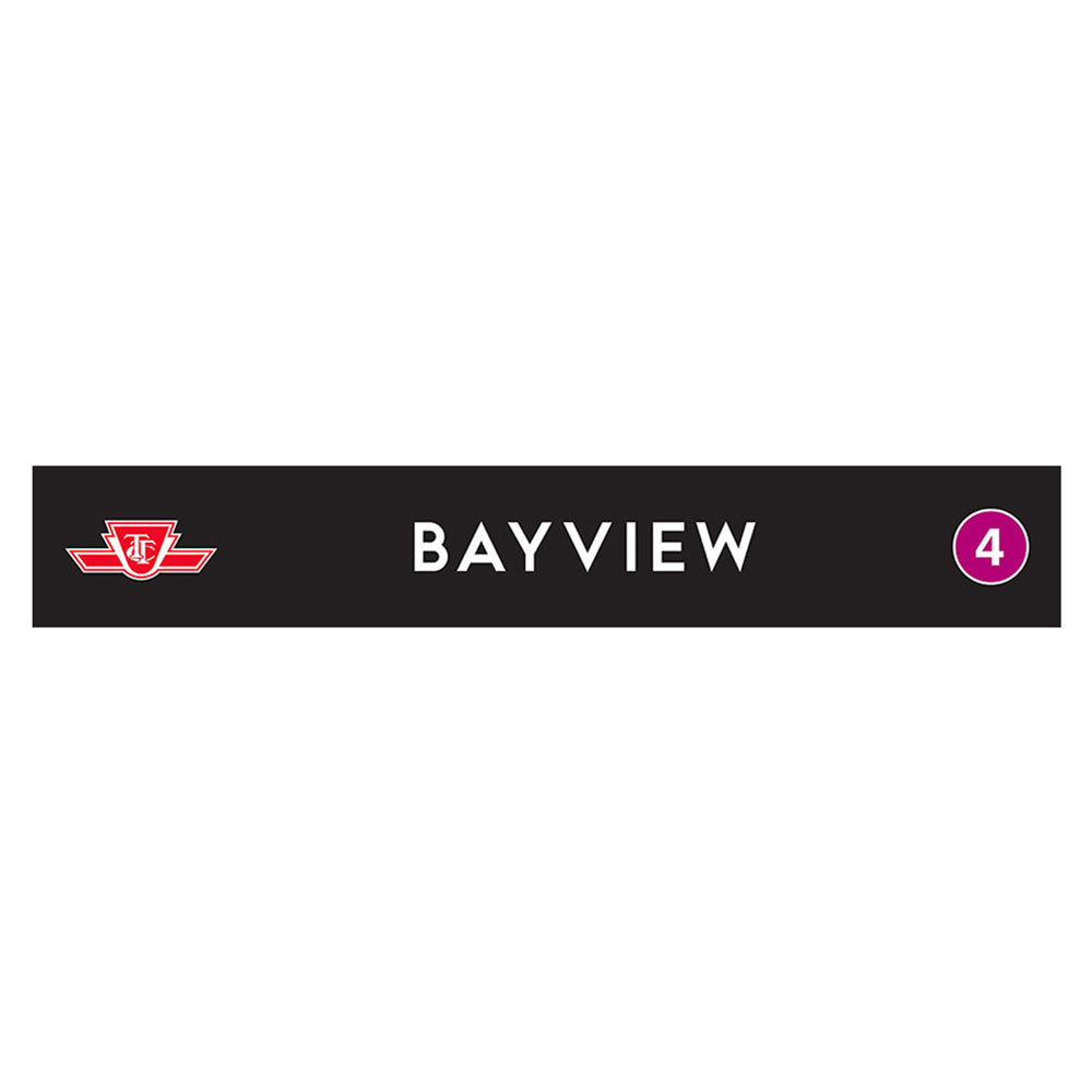 Bayview Wooden Station Sign
