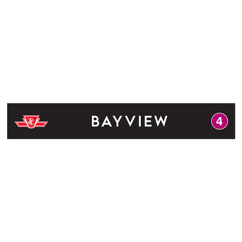 Bayview Wooden Station Sign