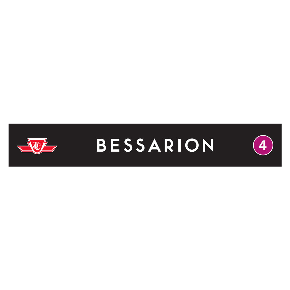 Bessarion Wooden Station Sign