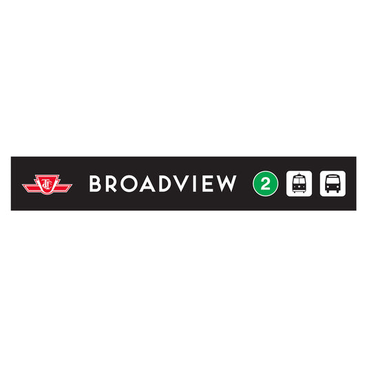 Broadview Wooden Station Sign