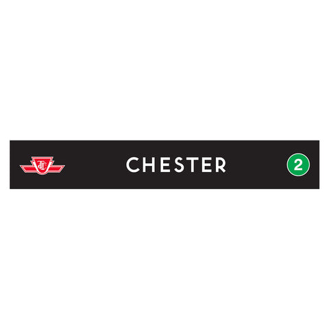 Chester Wooden Station Sign