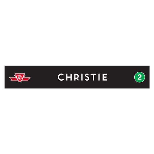 Christie Wooden Station Sign