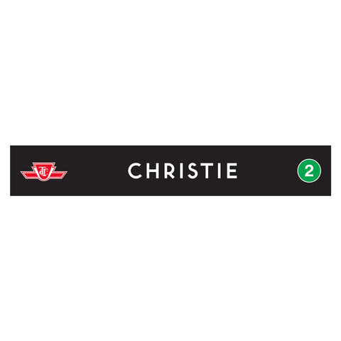 Christie Wooden Station Sign