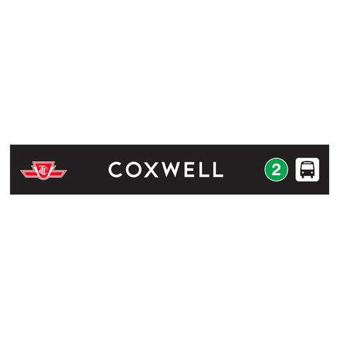 Coxwell Wooden Station Sign