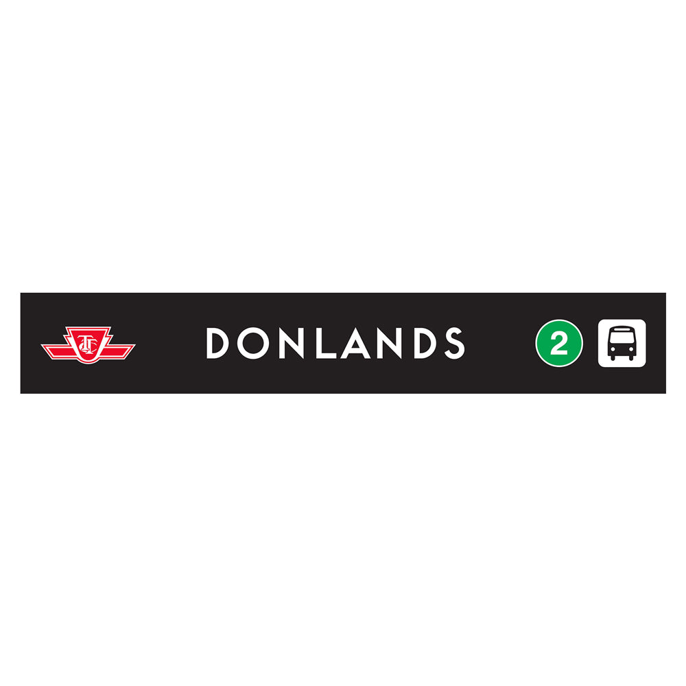 Donlands Wooden Station Sign
