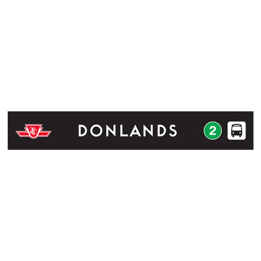Donlands Wooden Station Sign