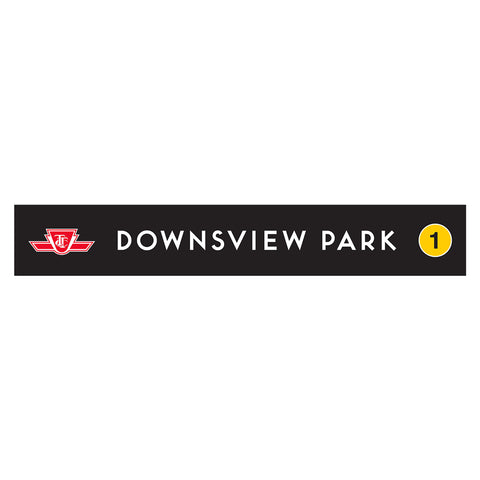 Downsview Park Wooden Station Sign