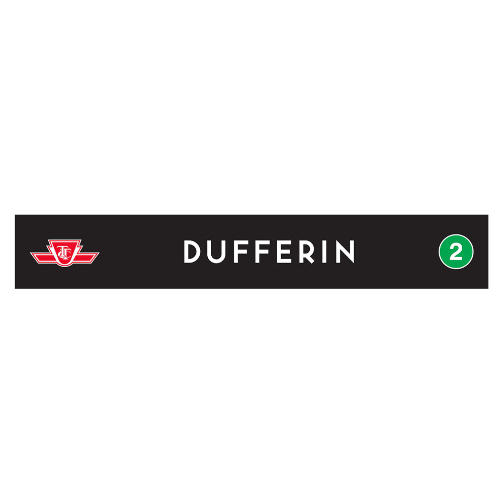 Dufferin Wooden Station Sign