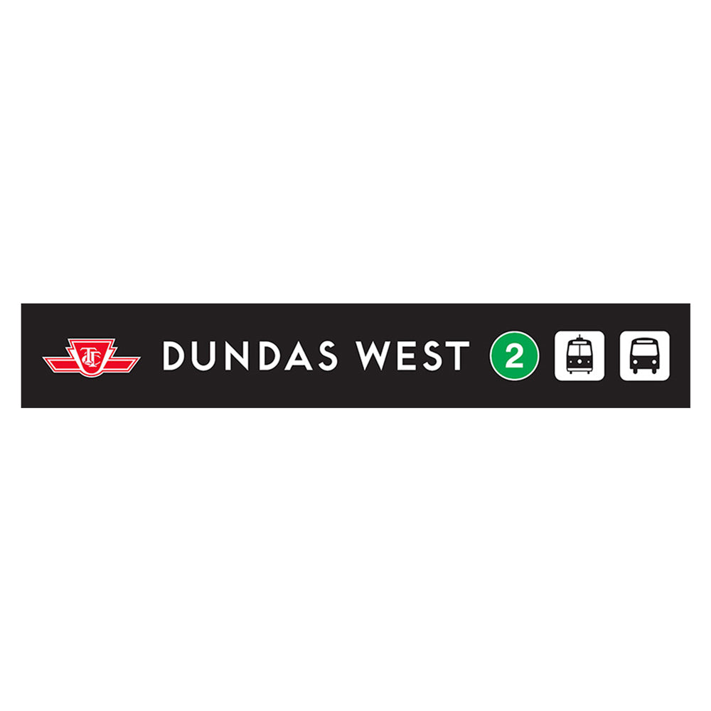 Dundas West Wooden Station Sign