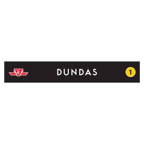 Dundas Wooden Station Sign