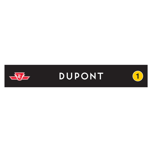 Dupont Wooden Station Sign