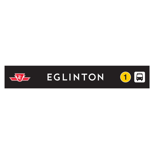 Eglinton Wooden Station Sign