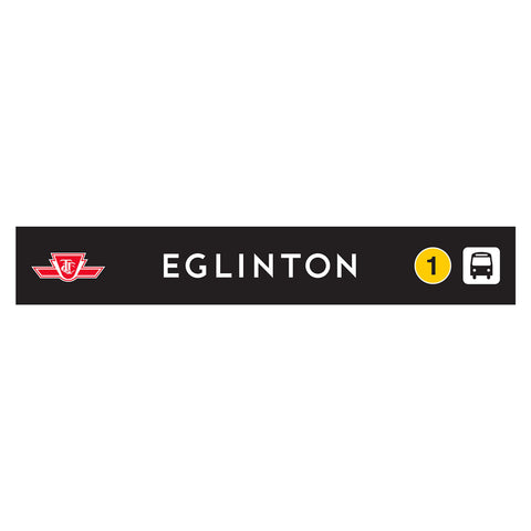 Eglinton Wooden Station Sign