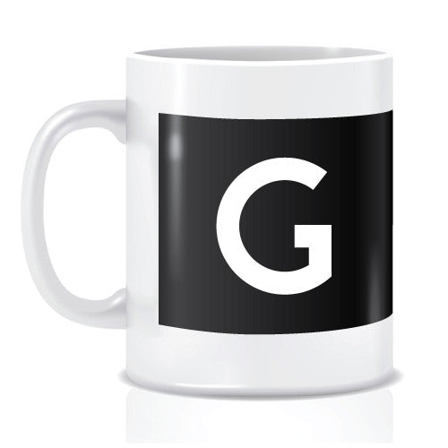 Bloor-Yonge Font Alphabet Mug