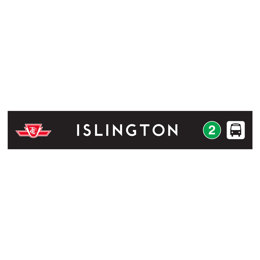 Islington Wooden Station Sign