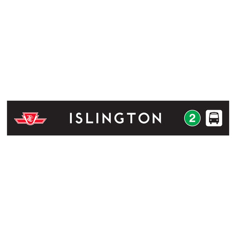 Islington Wooden Station Sign