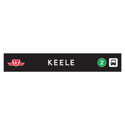 Keele Wooden Station Sign
