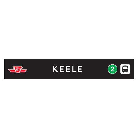 Keele Wooden Station Sign