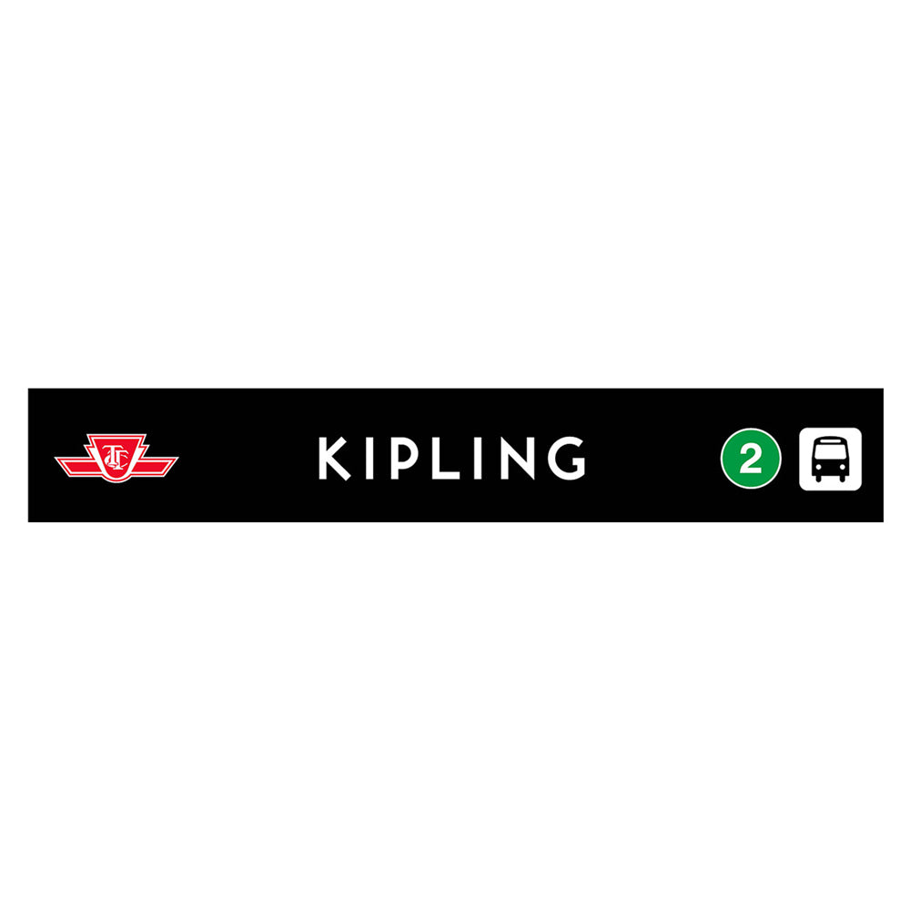Panneau de gare en bois Kipling