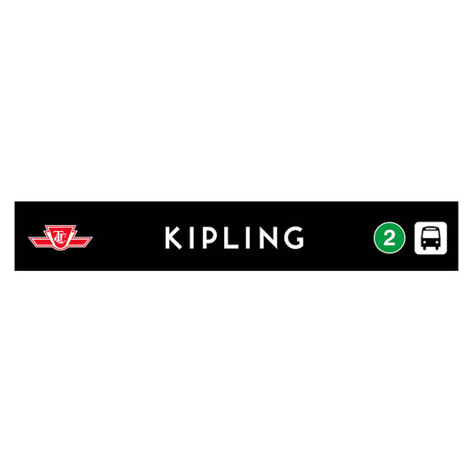 Panneau de gare en bois Kipling