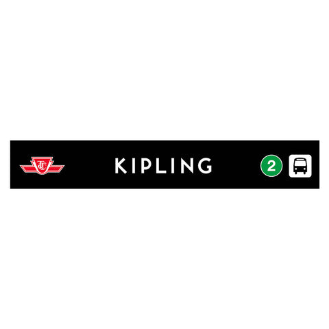 Kipling Wooden Station Sign