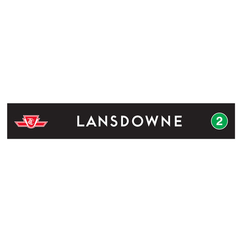 Lansdowne Wooden Station Sign