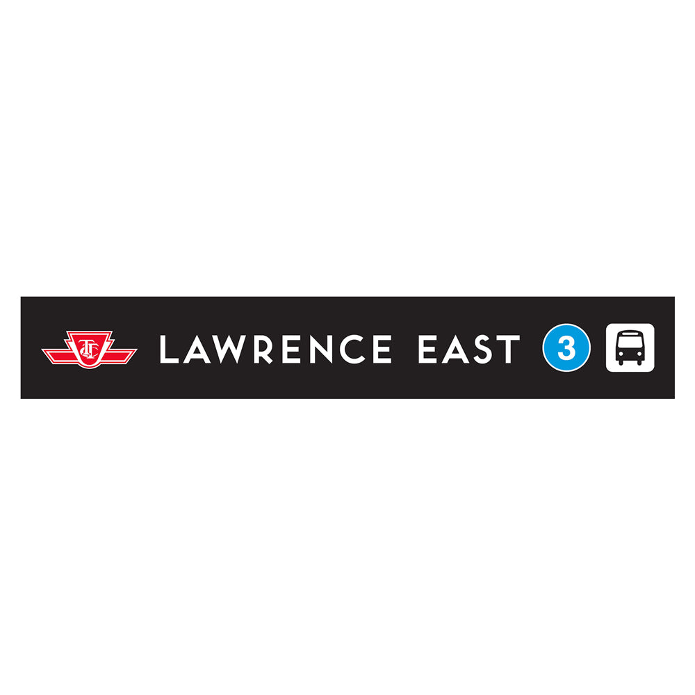 Lawrence East Wooden Station Sign
