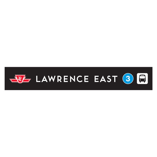 Lawrence East Wooden Station Sign