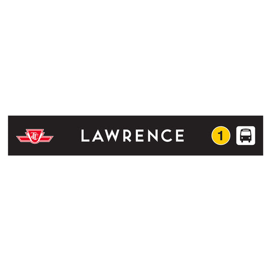 Lawrence Wooden Station Sign