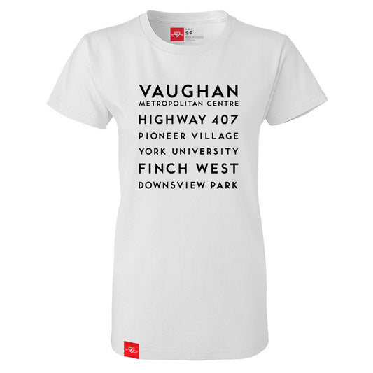 T-shirt New Stations, blanc - Femme