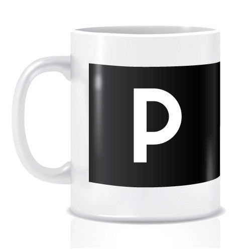 Bloor-Yonge Font Alphabet Mug