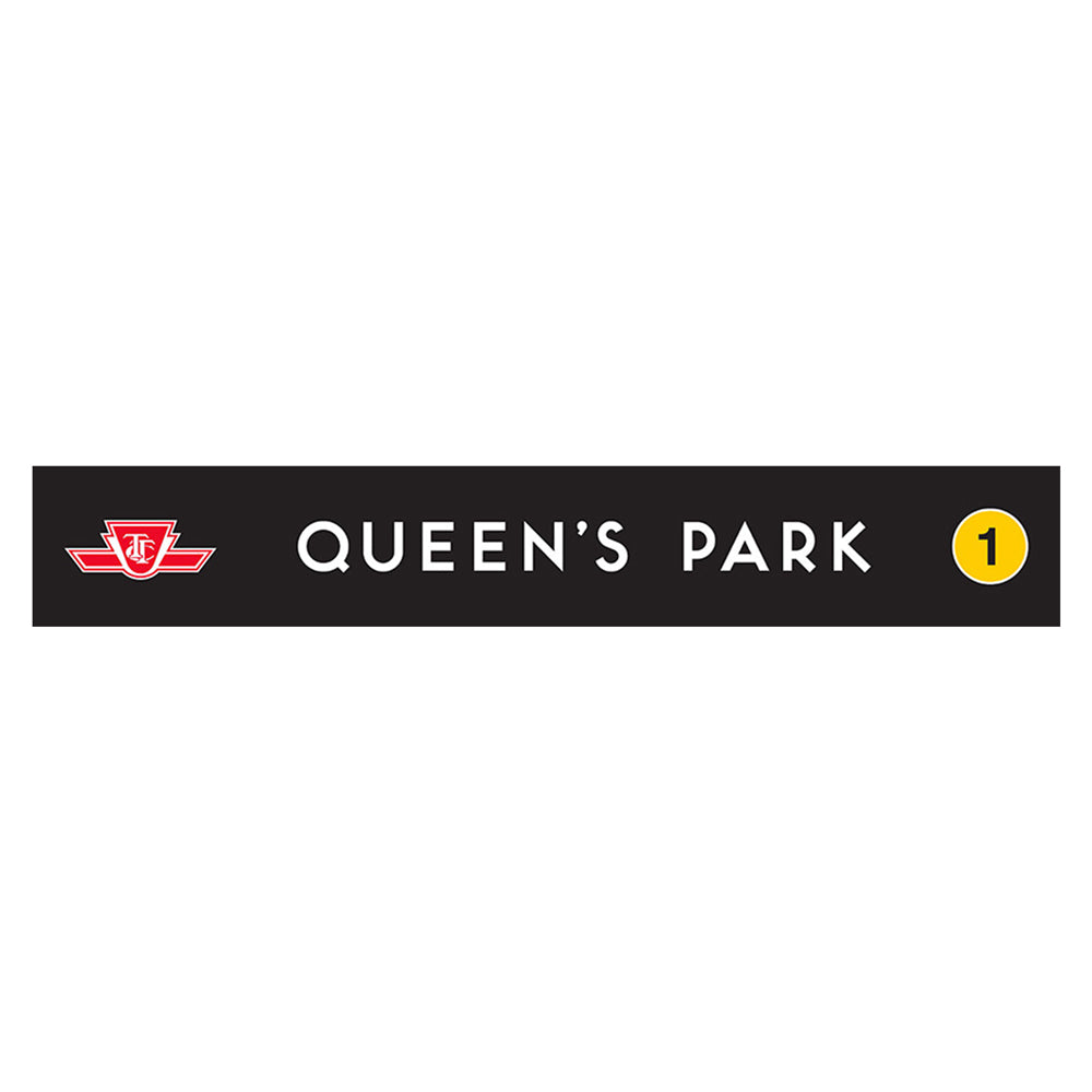 Queen's Park Wooden Station Sign